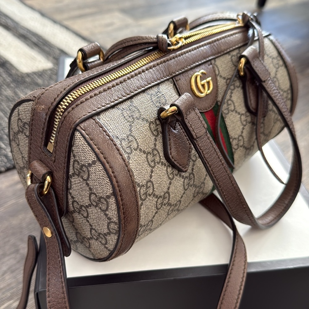 Gucci Brown Monogram Handbag